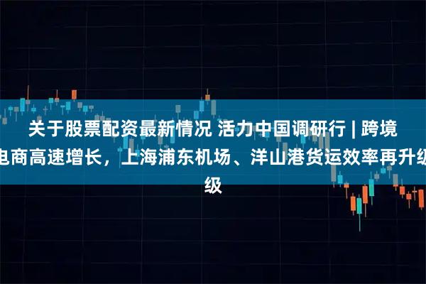 关于股票配资最新情况 活力中国调研行 | 跨境电商高速增长，上海浦东机场、洋山港货运效率再升级